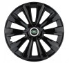 Set 4 Capace Roti, potrivite jantelor de R15, pentru Land Rover, model delta negru, Autohelix MSA