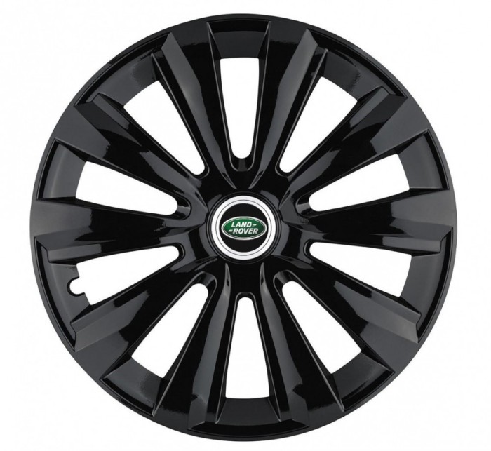Set 4 Capace Roti, potrivite jantelor de R15, pentru Land Rover, model delta negru