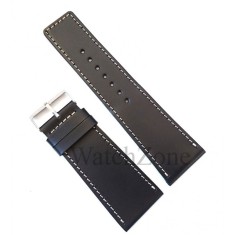 Curea Ceas Neagra Lucrata Manual 24mm - 34mm