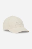 Karl Lagerfeld sapca culoarea alb, neted, A1W33069