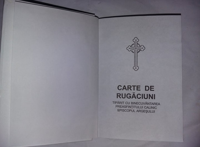 CARTE DE RUGACIUNI CU Scris Mare,Preasfintitul CALINIC,Ep.ARGESULUI,T.GRATUIT