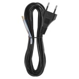 Cablu de alimentare EMOS S19273 flexibil izolatie PVC 2 0.75mm2 3m negru