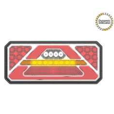 set 2 lampi stop camion LED cu semnalizare dinamica 12-24V