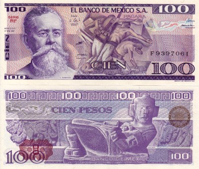 MEXIC 100 pesos 1981 UNC!!! foto