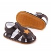 Sandalute maro cu stea galbena (Marime Disponibila: 3-6 luni (Marimea 18, Superbaby