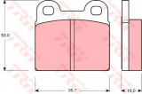 Set placute frana,frana disc ALFA ROMEO GT (105_) (1963 - 1977) TRW GDB102