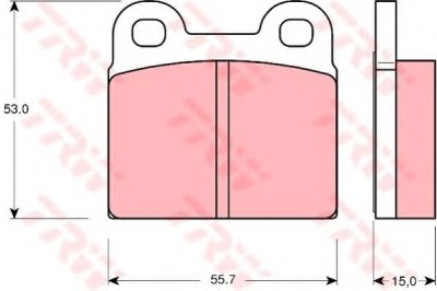 Set placute frana,frana disc OPEL VECTRA B (36) (1995 - 2002) TRW GDB102 foto