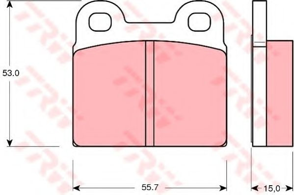 Set placute frana,frana disc OPEL VECTRA B (36) (1995 - 2002) TRW GDB102