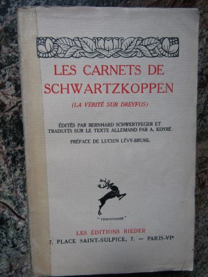 Les Carnets de Schwartzkoppen (La V&amp;eacute;rit&amp;eacute; sur Dreyfus) foto