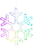 Decoratiune luminoasa de Craciun fulg MagicHome, 90 LED RGB, 50x43 cm