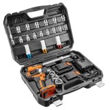 Cumpara ieftin Masina de insurubat, cu impact, cu 2 acumulatori 2 Ah, incarcator 18 V Li-ion, accesorii, 200 Nm, 1/2&quot;,&nbsp;NEO