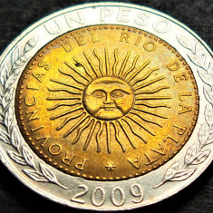 Moneda bimetal 1 PESO - ARGENTINA, anul 2009 * cod 833 B