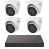 Kit supraveghere Hikvision 4 camere IP 2MP IR30m PoE NVR 4 canale 4MP SSD 1TB Preinstalant SafetyGuard Surveillance