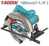 TOTAL - FIERASTRAU CIRCULAR DE MANA - 185MM - 1400W (INDUSTRIAL) PowerTool TopQuality