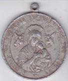AMS @ - MEDALIE RELIGIOASA CATOLICA COMEMORATIVA 1908 ALUMINIU - JUBILEUL DE 50 DE ANI DE LA HIROTONIA CA PREOT A PAPEI PIUS AL X-LEA