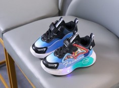 Adidasi cu luminite pentru baietei - Fashion (Marime Disponibila: Marimea 21) foto
