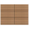 Plăci de pardoseală, 6 buc., maro, 60x30 cm, WPC, 1,08 m&sup2;