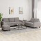 vidaXL Set de canapele, 3 piese, gri taupe, textil 3201913