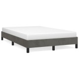 VidaXL Cadru de pat fără saltea Gri &icirc;nchis 120x190 cm catifea 3269626