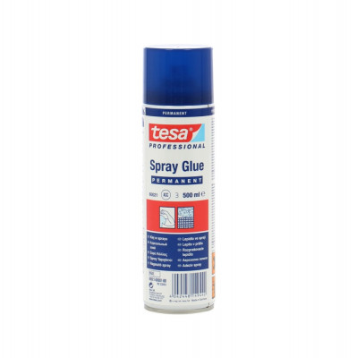 Spray lipit plafon auto Tesa Spray Glue 60021, crem pal, 500 ml foto