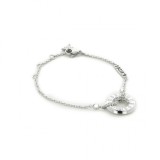 Guess Just Guess JUBB03 113JW Brățară de Damă Argintie din Oțel Inoxidabil cu Zirconiu 18.5cm