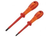 Kit Șurubelnițe Izolate 1kVAC PZ1 PZ2