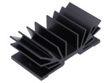 Radiator Negru TO220 37.5mm x 70mm 4.1K/W