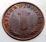 2.494 GERMANIA WWII 1 REICHSPFENNIG 1940 A, Europa, Bronz