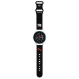 Curea pentru Samsung Watch (46mm)/Watch 3, Huawei Watch GT 2/GT&nbsp;3&nbsp;(46mm) - Hello Kitty Strap Silicone Kitty Head (HKUWLSCHBLK) - Black