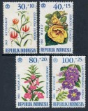 Indonesia 1965 - Flori, serie neuzata