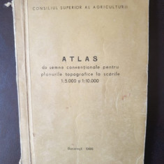 Atlas de semne conventionale pentru planurile topografice la scarile 1:5.000 si 1:10.000
