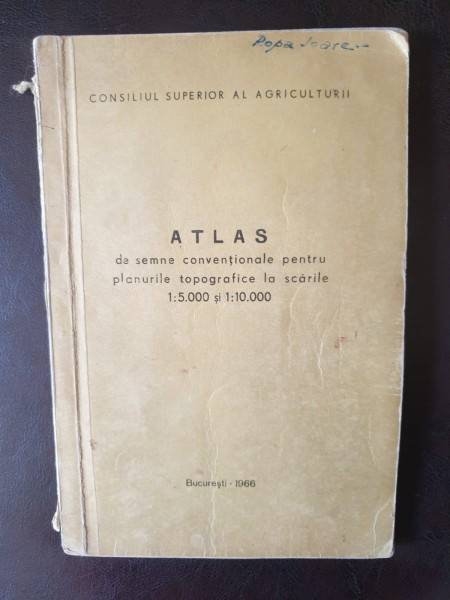 Atlas de semne conventionale pentru planurile topografice la scarile 1:5.000 si 1:10.000