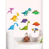 Sticker Perete Autocolant Dinozauri Multicolori 30x60cm