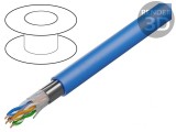Cablu U/UTP Cat6a Cu LSZH Albastru 305m