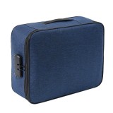 Cumpara ieftin Cutie portabila documente, rezistenta la foc si apa, organizator cu inchidere, 37x27x10cm, negru