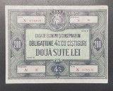Rom&acirc;nia Obligațiuni CEC 200 lei
