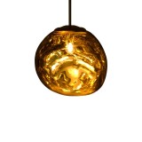 Cumpara ieftin Lampa Gloine, Pako World, E27, Auriu, 28x28x60 cm