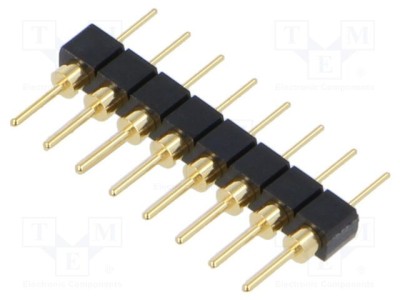 Conector SAMTEC şiruri pini tată 8 PIN 2,54mm aurit THT foto