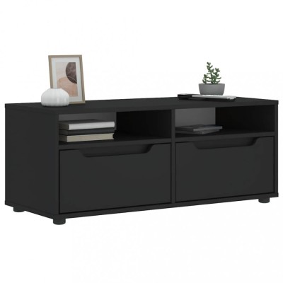 Gossi dulap tv &amp;bdquo;visnes&amp;rdquo; negru 100x40x38 cm lemn prelucrat foto