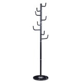 Cumpara ieftin Cuier haine tip pom Lorenda metal negru D37x175cm