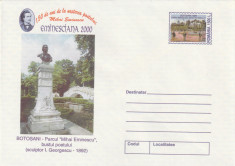 Romania 1999-plic aniversar-EMINESCIANA 2000,Botosani, Parcul foto