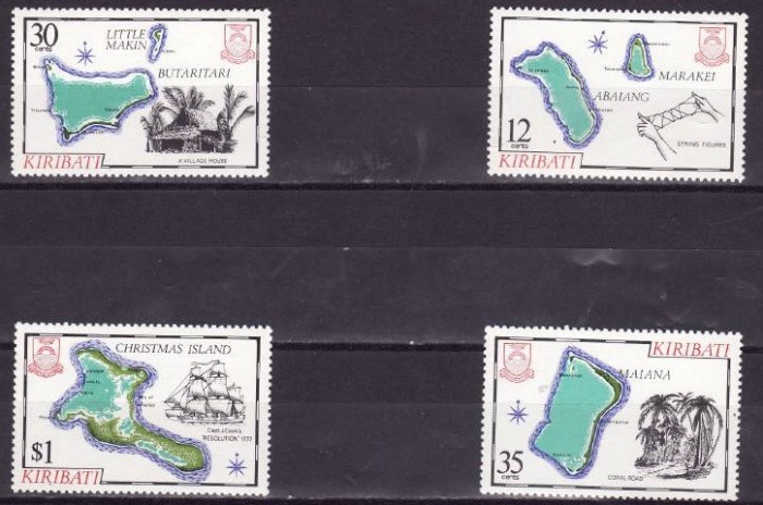 C5070 - Kiribati 1981 - Harti 4v. neuzat,perfecta stare