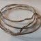 * 4 bratari metalice interconectate, forma deosebita, aspect argintat, vintage