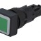Comutator apăsare 16mm verde