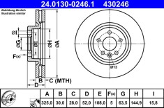 ATE 24.0130-0246.1 Disc frana