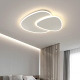 Lustra LED cu telecomanda FUTURA LUMINA 98W, Ovala, lumina Rece/Calda/Neutra, Dimabila, Alb ModernLight Concept