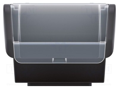 Container KISTENBERG cuvă neagră cu blocare clichet 230x160x120mm foto