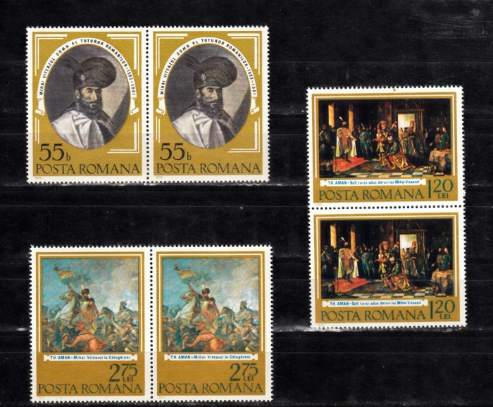 A11 TX9 13 - 1975 - 375 ani - prima unire sub Mihai Viteazul - pereche doua