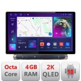 Navigatie Citroen C3 2017-2024 ecran color de fabrica Qled 2K Octa Core 4+64 LTE 4G DSP Wifi 5Ghz android auto carplay radio gps internet Kit-+EDT-E41