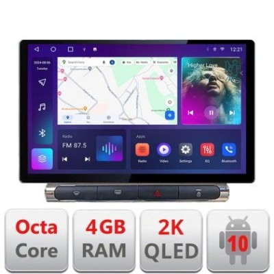 Navigatie Citroen C3 2017-2024 ecran color de fabrica Qled 2K Octa Core 4+64 LTE 4G DSP Wifi 5Ghz android auto carplay radio gps internet Kit-+EDT-E41 foto